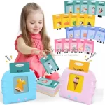 Talking Flash Cards Audio Books Flashcards for Learn English Words Study Toys Game