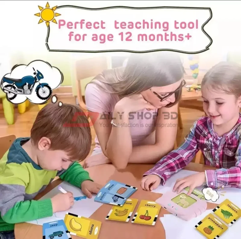 Talking Flash Cards Audio Books Flashcards for Learn English Words Study Toys Game - Image 7