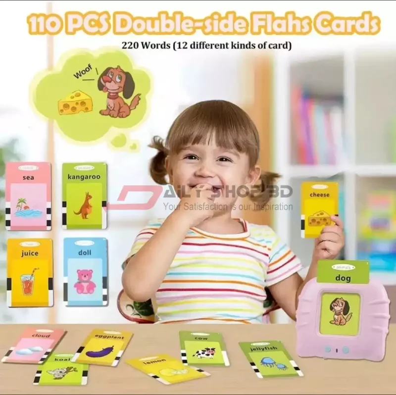 Talking Flash Cards Audio Books Flashcards for Learn English Words Study Toys Game - Image 5