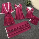 Exotic 5 Pcs Night Wear