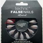 Technic False Nails With Glue – Colured French Tip